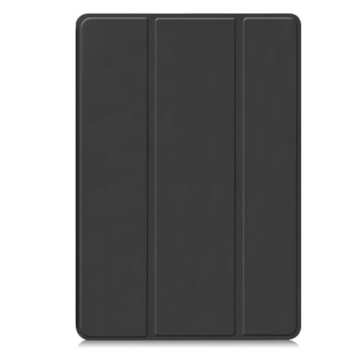 Funda para Xiaomi Pad 6 Funda Acrílico Suave Transparente Piel Cuero Protector Cover (Negro)