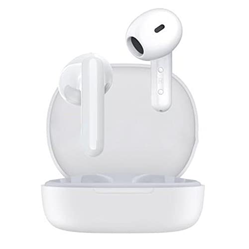 Xiaomi Redmi Buds 4 Lite TWS - Auriculares inalámbricos Bluetooth 5.3 de baja latencia con cancelación de ruido de llamada AI, IP54 impermeable, tiempo de reproducción de 20 horas, auriculares ligeros y cómodos, color blanco