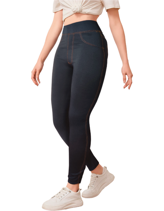 Legging Mujer Mezclilla Grueso Mallones Leggins Mayon Mallas