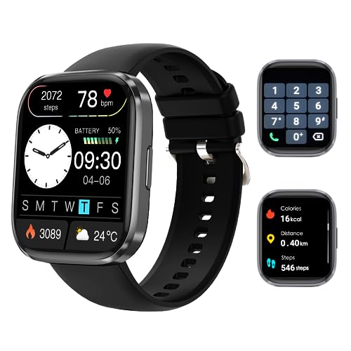 Reloj Inteligente Lostrain Hombre y Mujer, Smartwatch Deportivo 1.96" HD Pantalla táctil con Llamada.