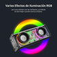 Bocina Bluetooth 5.3, Bocina Inalámbrica, Bocina de Estilo Mecánico Mecha, Bocinas Bluetooth con Modo TWS, Bocina Portatil con Luces RGB Incorporada, Sonido Potente Y Graves Profundos (Blanco)