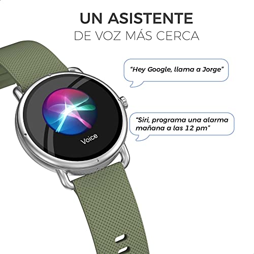 Smartwatch BINDEN ERA One Asistente de Voz Compatible con Siri Hey Google Realiza Llamadas Bluetooth Notificaciones.