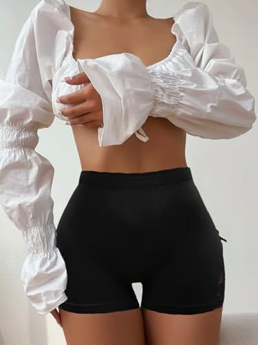 Set 2 Panty Faja Moldeado Calzon Levanta Gluteos Boxer Mujer (Negro/Gris, Talla única)