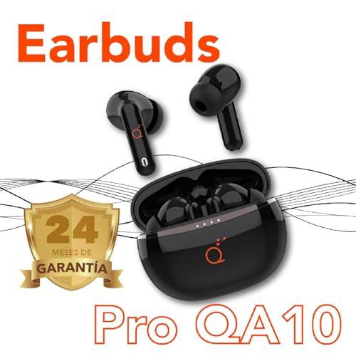 Audífonos Inalámbricos QUAMTUM Earbuds Audio Style Pro QA10 Quamtum, Audífonos Bluetooth de Alta Calidad en Audio, Conversaciones claras y Sonido Espectacular, Cancelacion Activa de Ruido ANC