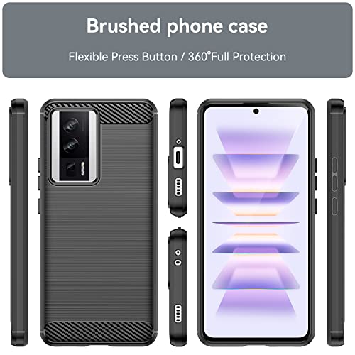 Funda Xiaomi Poco F5 Pro y Redmi K60 Pro Funda Protector TPU Suave Durable Silicon Cover