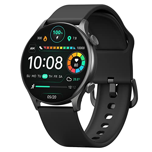 Smartwatch HAYLOU Solar Plus RT3 , Pantalla AMOLED de 1,43 Pulgadas Reloj Inteligente, Bluetooth Llamadas telefónicas, Monitor de Salud, Siempre en exhibición, Bluetooth 5.3