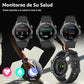 Smartwatch 1.43" FreshFun AMOLED con Llamada Bluetooth, Reloj Inteligente Hombre Impermeable IP67, Monitor de Frecuencia Cardíaca/Oxígeno en Sangre/Sueño, 100+ Modos Deportivos para Android/iOS, Negro