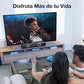 1 Hora Bocina Bluetooth, Barra de Sonido Soundbar para PC TV, RGB Altavoces Inalámbricos Bluetooth 5.1 con 2000mAh Batería, Soporte 3.5 mm AUX/TF/USB/Bluetooth para Interior, Hogar y Fiesta