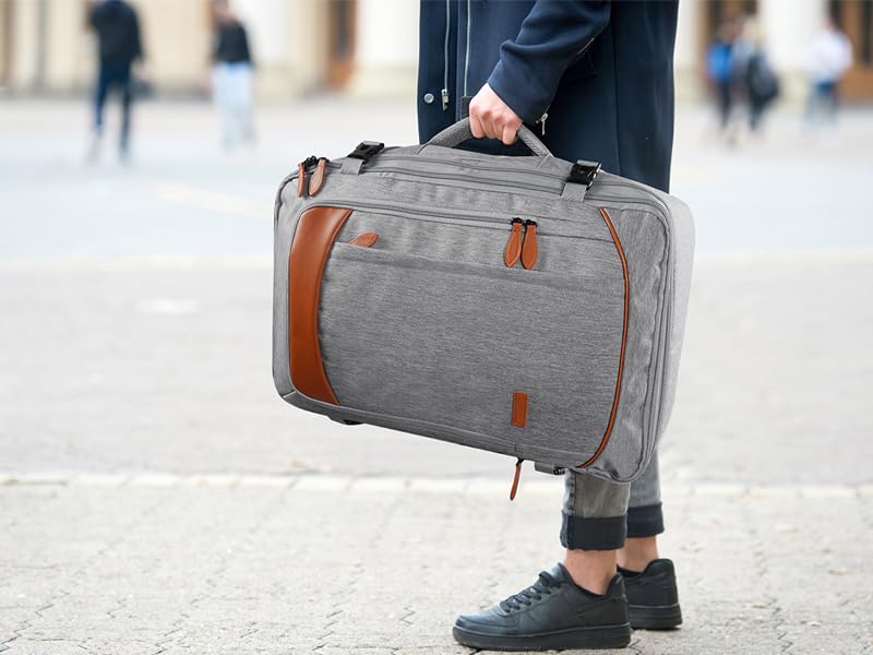 Mochila de transporte, mochila de viaje extragrande aprobada por aerolíneas de 50 l con 3 cubos de embalaje para mujeres y hombres, resistente al agua expandible durante la noche, veliz de negocios