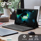 Tablet GHIA  GVPNT Pantalla De 10 Pulgadas, Teclado, Procesador A523 OCTACORE, 4GB/64GB. Android 13. Negro