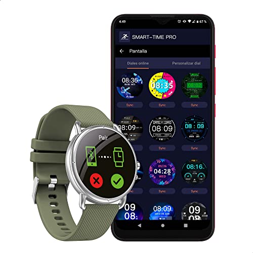 Smartwatch BINDEN ERA One Asistente de Voz Compatible con Siri Hey Google Realiza Llamadas Bluetooth Notificaciones.