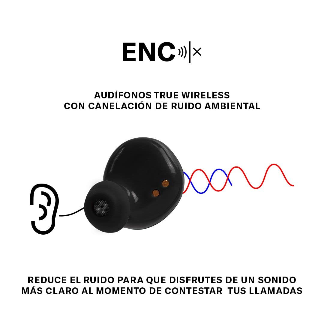 Audífonos Inalámbricos Billboard  Earbuds Soul Track, Micrófono Incorporado, Llamadas, Batería De hasta 36 Horas De Duración