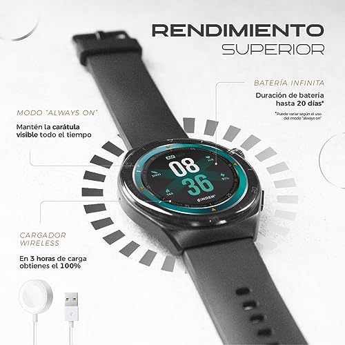 Smartwatch ERA One Class Pantalla AMOLED 1.43 Llamadas Asistente de Voz Bluetooth