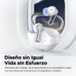 Auriculares Inalámbricos SoundPEATS Clear. Bluetooth 5.3 con Controladores de 12 mm, Doble Micrófono ENC y 40 Horas de Reproducción. Blanco.