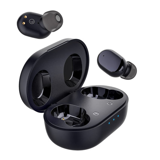 HTC Audifonos Inalambricos Audífonos Bluetooth 5.3 Inalámbricos Auriculares Earbuds con Micronofo Compatible Pare Sony Xiaomi Huawei Laptop Tablet (Negro)