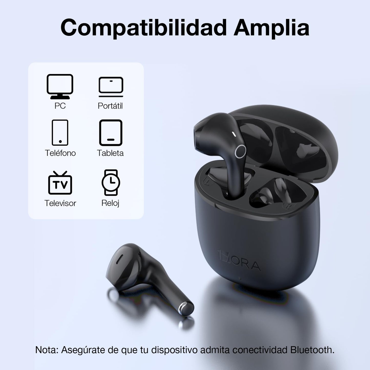 Audífonos Inalámbricos Bluetooth 1 Hora AUT201: Sonido Excepcional, Comodidad y Rendimiento Superior.