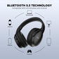 HTC Audifonos Inalambricos Diadema Audífonos Bluetooth 5.3 Auriculares inalámbricos Over-Ear On-Ear Headphones (Negro)