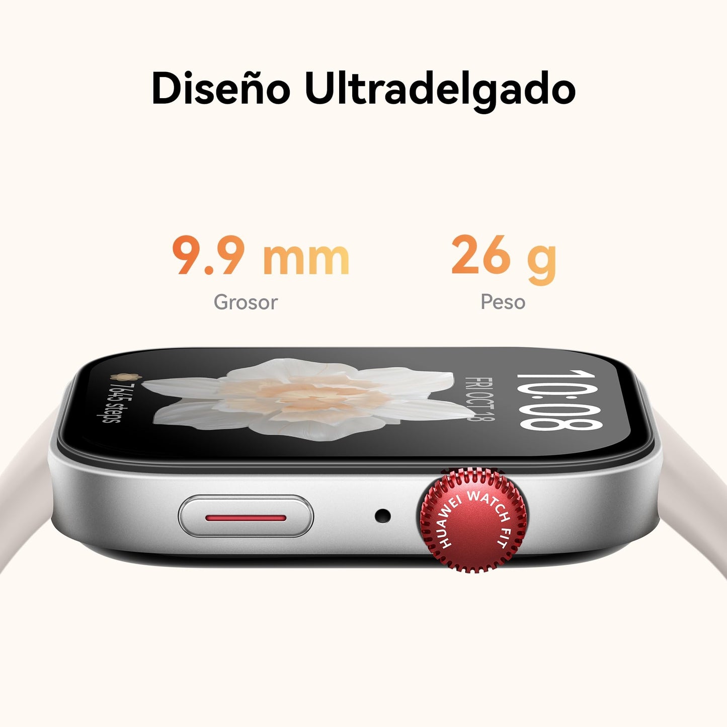 HUAWEI WATCH FIT 3, Pantalla AMOLED de 1.82", Diseño Ultradelgado, Monitoreo Integral del Ejercicio, Gestión Integral de la Salud, Batería de 10 Días.