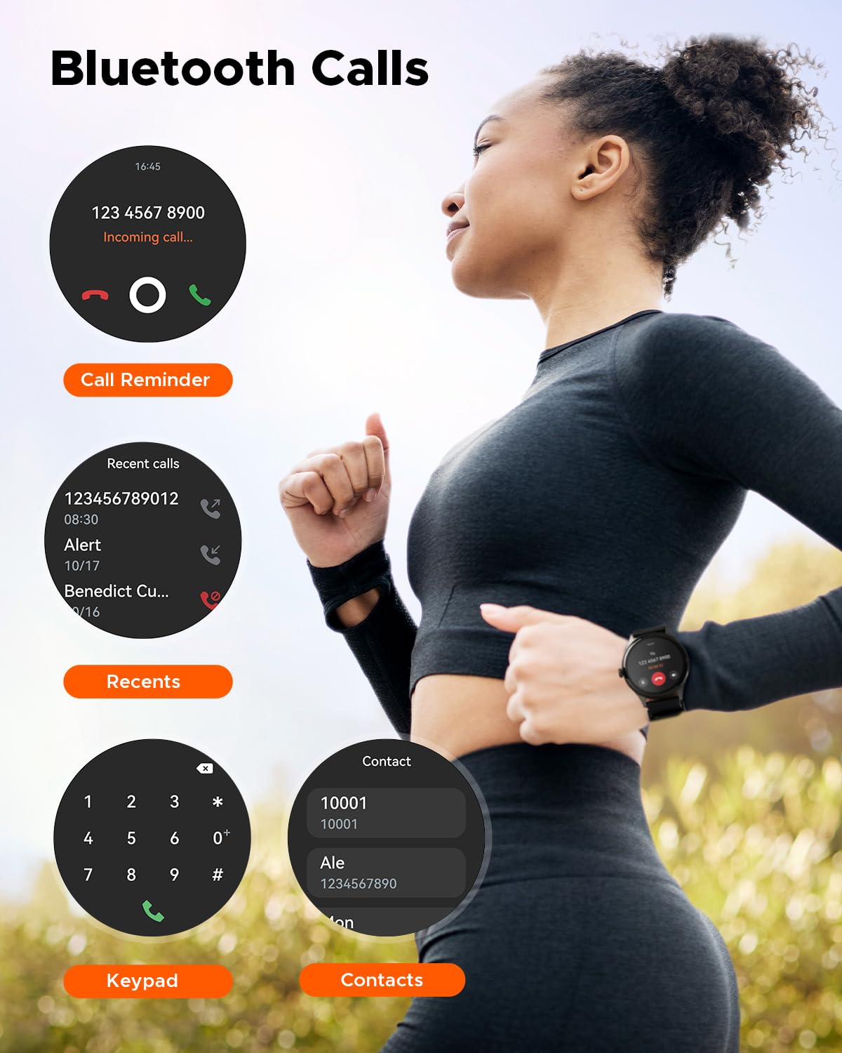 SmartWatch GT2 Truefree ,Llamadas Bluetooth/notificaciones, 100+ Modos Deportivos, Monitor de Salud de oxígeno en Sangre/frecuencia cardíaca/sueño/estrés, Impermeable IP68