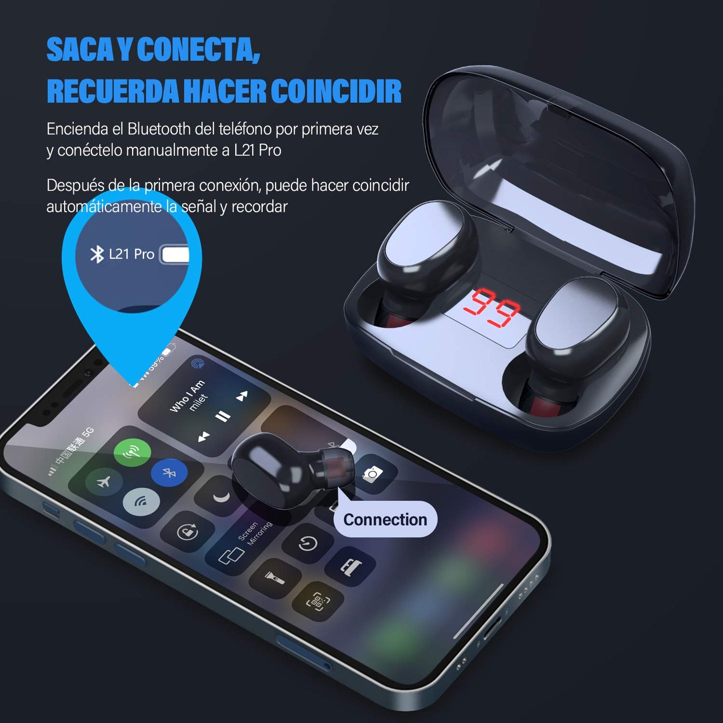 Audífonos Bluetooth CHEELOM – Sonido HD, Impermeables IPX5 y Cancelación de Ruido CVC8.0.