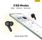 Audífonos bluetooth Realme TechLife Buds T100 ,Resistencia al agua IPX5,Bluetooth 5.3, Hasta 28 horas de reproducción total, color negro