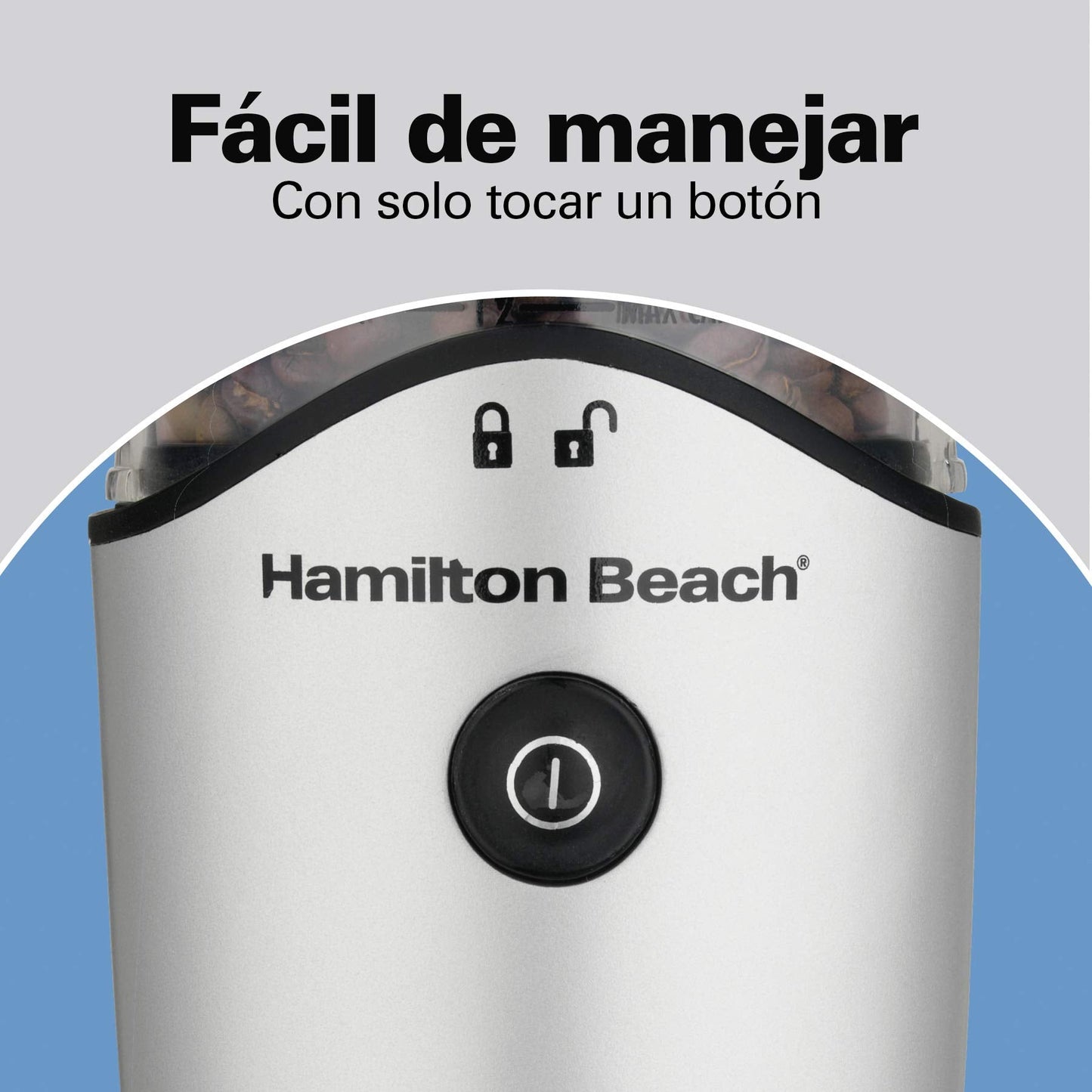 Hamilton Beach 80350R Molino de Café y Especias, 12 Tazas, Plata