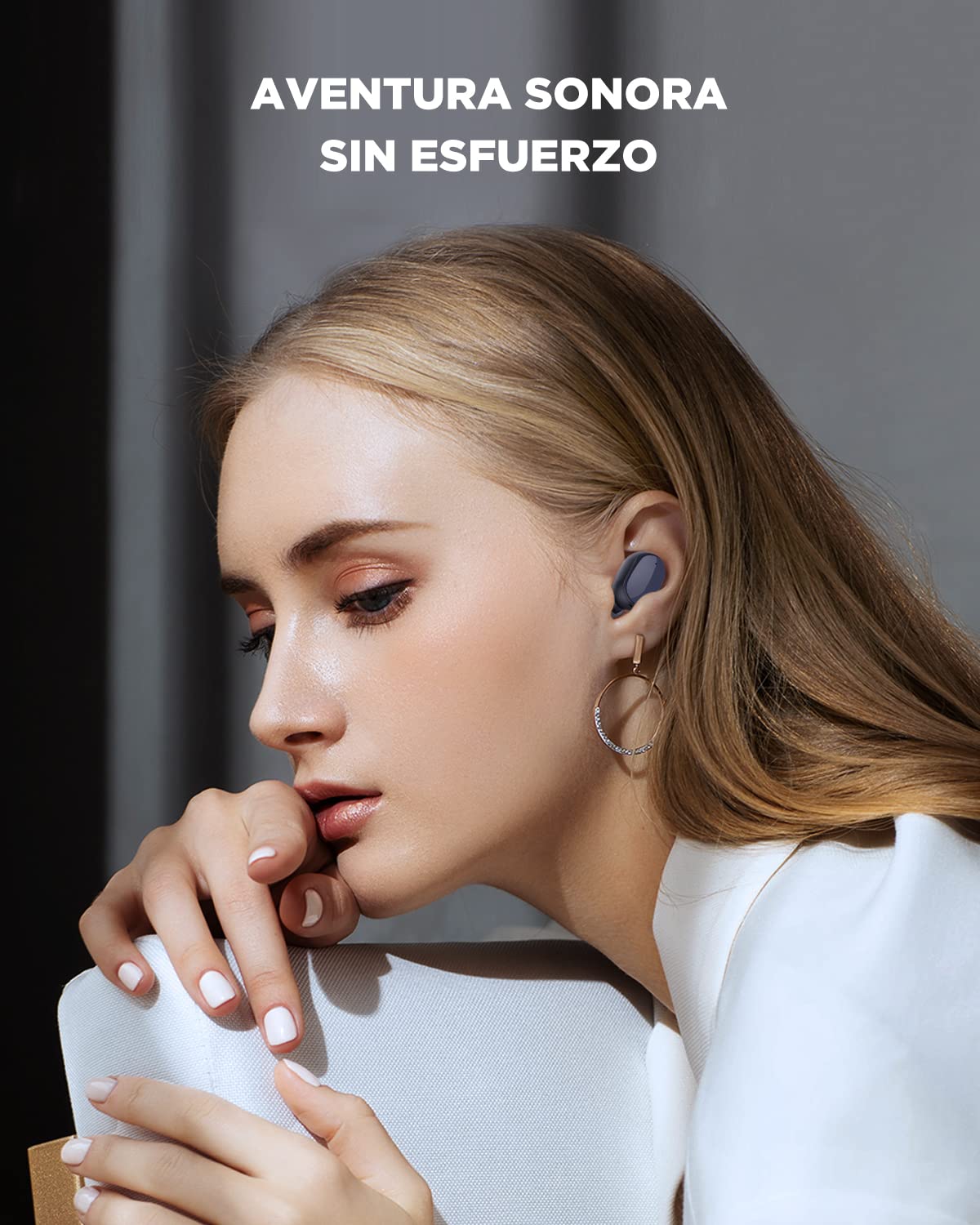 HTC Audifonos Inalambricos Audífonos Bluetooth 5.3 Inalámbricos Auriculares Earbuds con Micronofo Compatible Pare Sony Xiaomi Huawei Laptop Tablet (Negro)