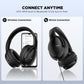 HTC Audifonos Inalambricos Diadema Audífonos Bluetooth 5.3 Auriculares inalámbricos Over-Ear On-Ear Headphones (Negro)