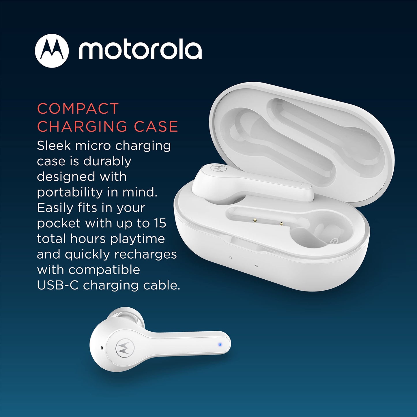 Auriculares Bluetooth Inalámbricos Motorola Moto Buds 085, Micrófono, Conexión Dual, IPX5.