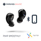 Audífonos Bluetooth Motorola Sound Moto Buds 105    control táctil y funda de microcarga, IPX5, resistente al agua, ligero, ajuste cómodo, sonido claro, color negro