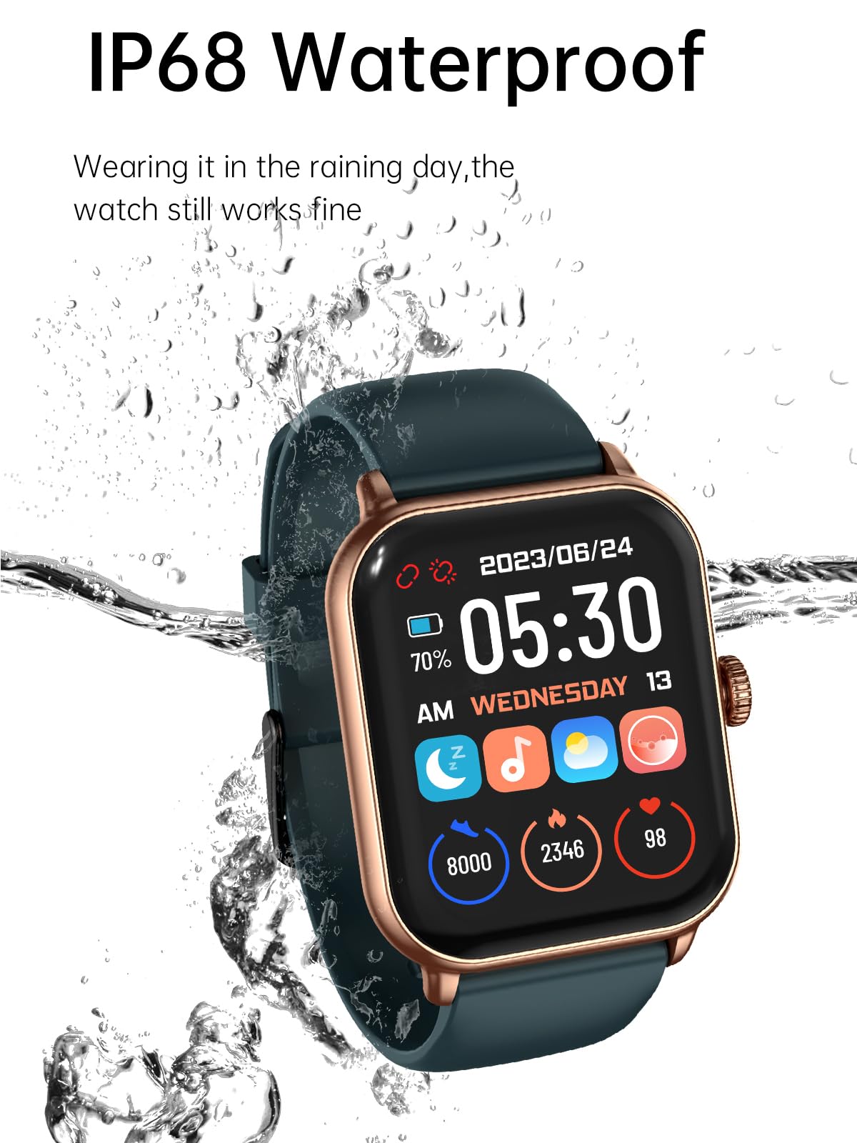 Reloj Inteligente Hombre, 1.83" Smartwatch con Llamadas Bluetooth, Smart Watch Pulsómetro/Monitor de Sueño.