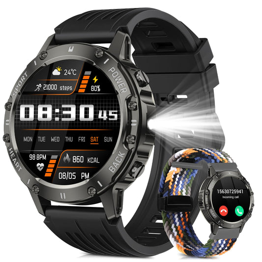 Smartwatch Deportivo 1.39” HD – Bluetooth, Llamadas, IP68, Monitor de Salud y 100+ Modos Deportivos