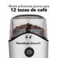 Hamilton Beach 80350R Molino de Café y Especias, 12 Tazas, Plata