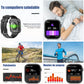 Smartwatch RUBOQE para Hombre con Llamadas Bluetooth - Reloj Deportivo, Monitor de Calorías, Pulsómetro, Sueño, IP67, (Correas Negra y Azul)