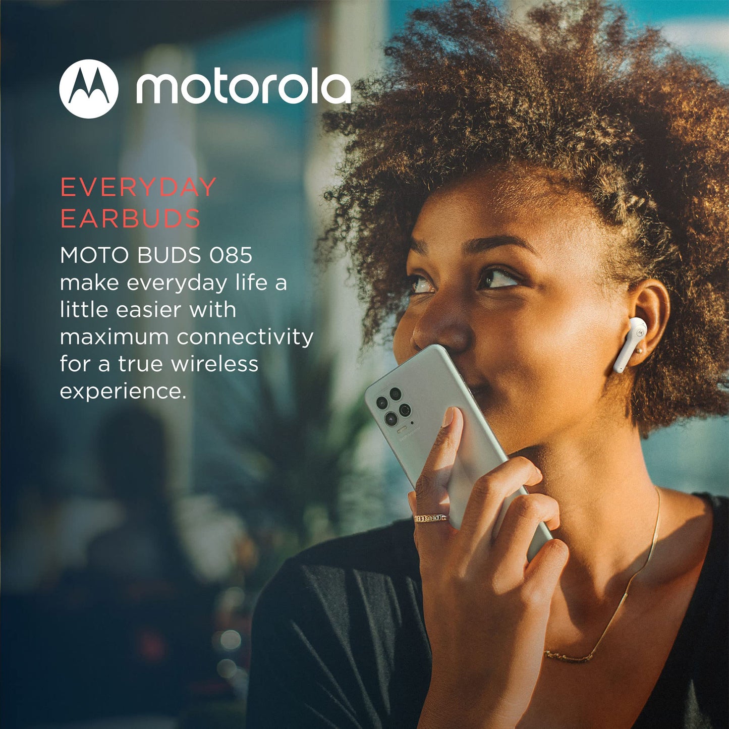 Auriculares Bluetooth Inalámbricos Motorola Moto Buds 085, Micrófono, Conexión Dual, IPX5.