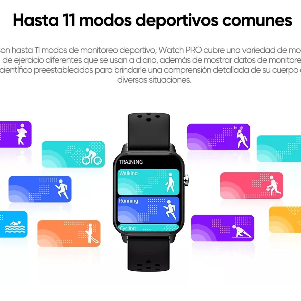 Smartwatch TECNO watch PRO, contesta llamadas y recibe notificaciones.