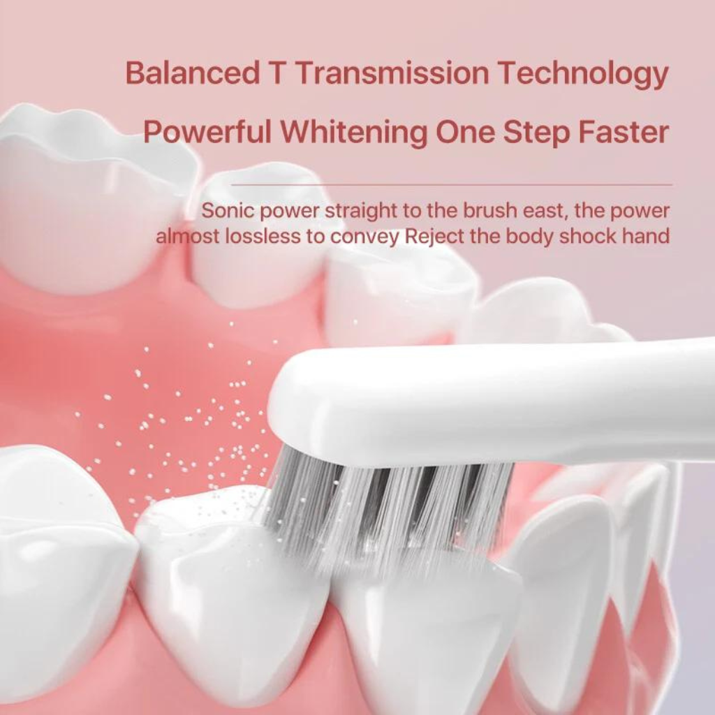 Cepillo de dientes eléctrico sónico Bomidi T501. Vibración de alta frecuencia. Blanqueamiento. Resistente al agua