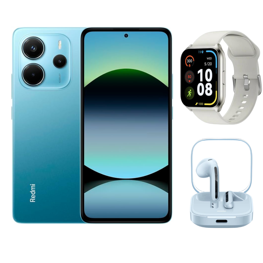 Xiaomi REDMI NOTE 14 Cámara 108mp 256gb + Smartwatch + audífonos bluetooth.