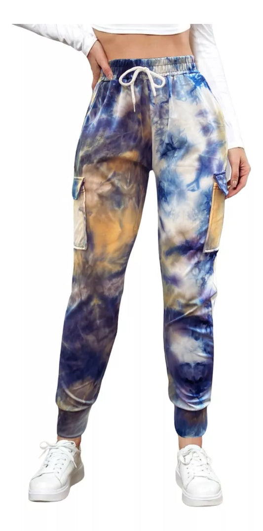 Pants De Mujer Jogger Pans Pantalones Dama Leggins Tie Dye