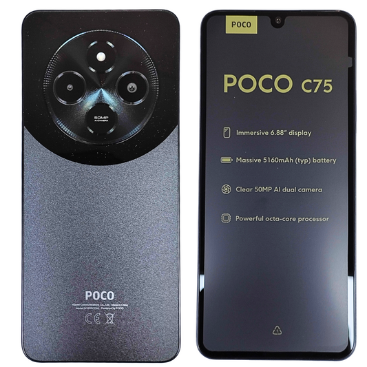 Xiaomi Poco C75 - 256GB Almacenamiento | 8GB RAM | Color Negro