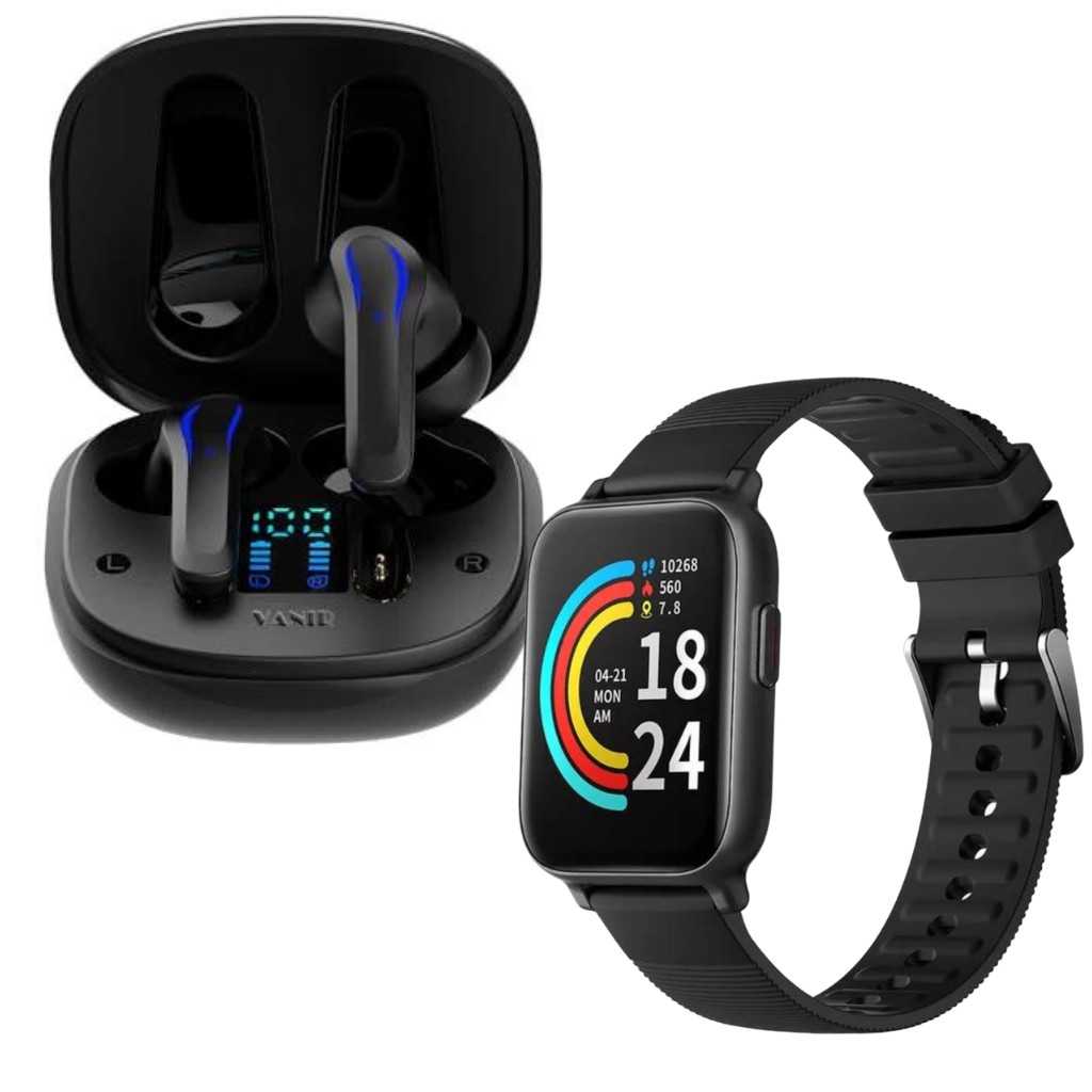 Audífonos bluetooth Vanir con Smartband 1more, larga duración batería, rápida conexión.