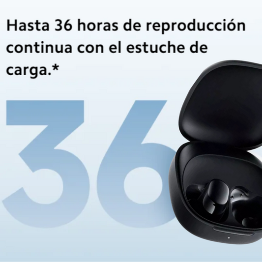 Audífonos Xiaomi redmi buds 6 play bluetooth. 36 horas de autonomía, largo alcance. Color: Negro.