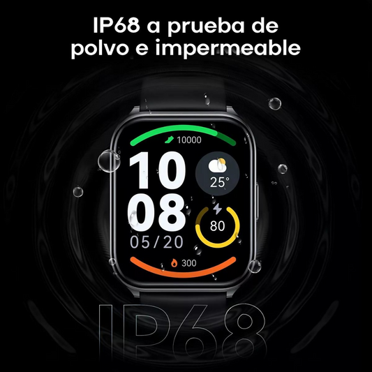 Haylou Smart Watch 2 Pro 1.85" Gran Pantalla, Con Llamadas, Ipx68 Para Android Y los, Bluetooth 5.0, Caratulas Personalizadas, Ls02 Pro, Azul Oscuro