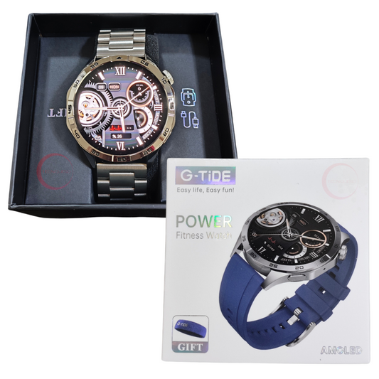 Smartwatch G-tide power con correas metálicas y silicona. OPEN BOX