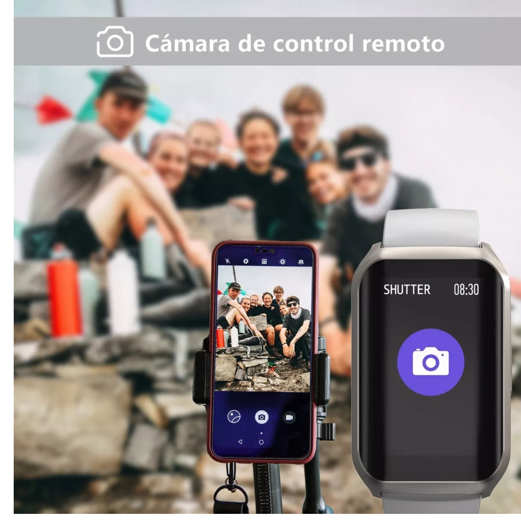 Smartwatch Pantalla HD 1.57' Freshfun H77 Batería de 14 Días, 8 Modos Deportivos y Control Multifunción