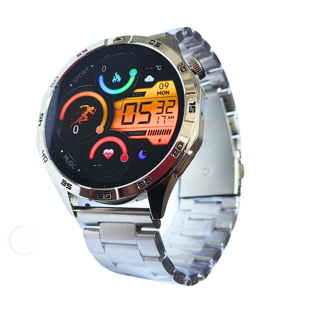 Reloj inteligente Clasico G-tide Power+Audífonos bluetooth 1more neo.