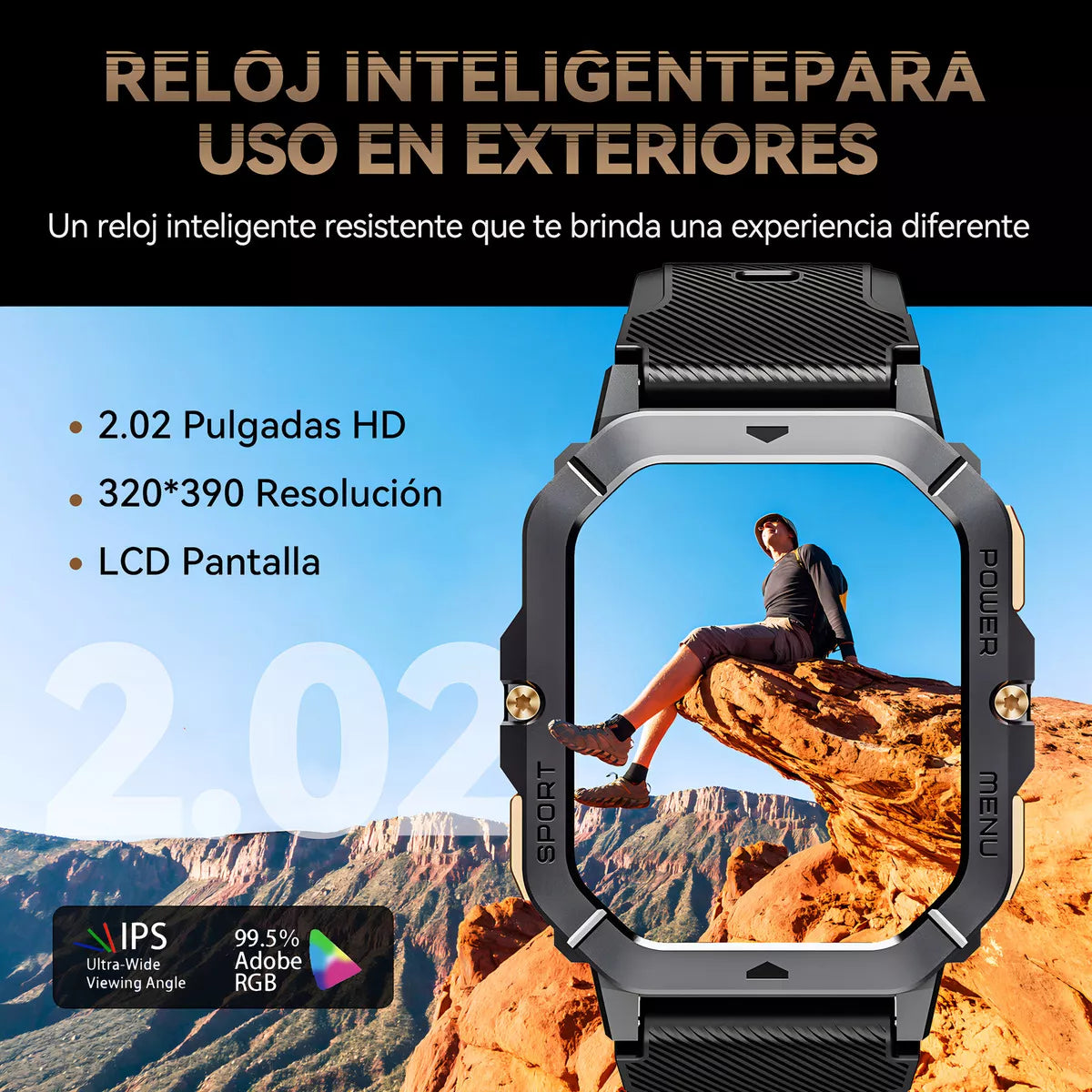 Smartwatch Cubot C28  2.02” HD  Llamadas Bluetooth   Resistente al Agua