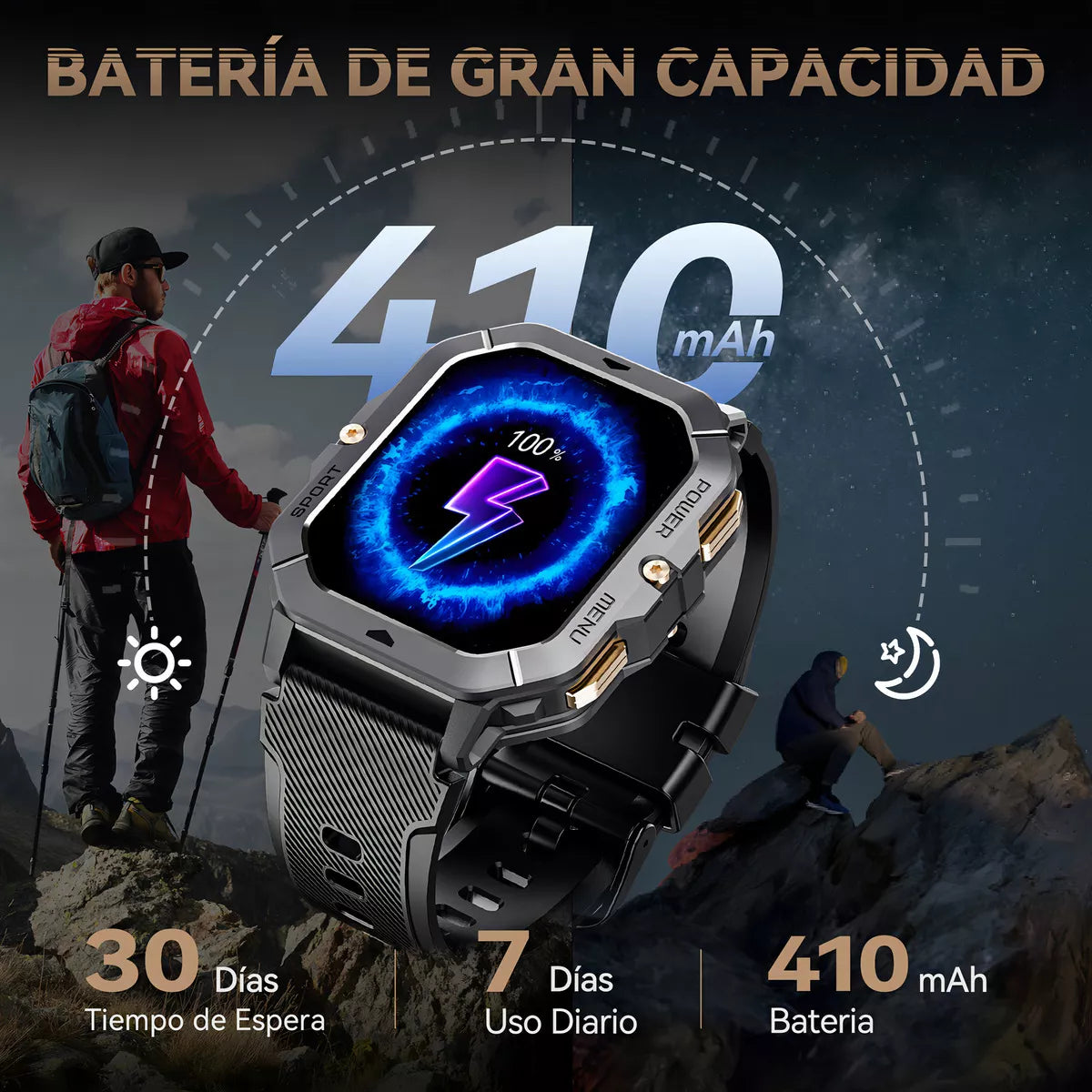 Smartwatch Cubot C28  2.02” HD  Llamadas Bluetooth   Resistente al Agua