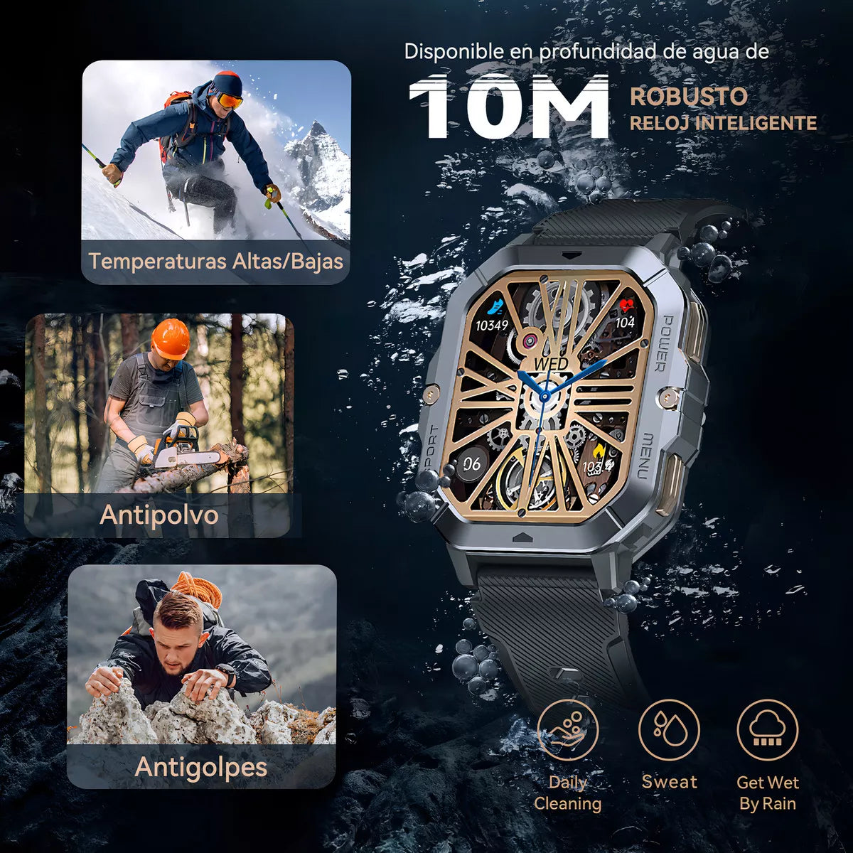 Smartwatch Cubot C28  2.02” HD  Llamadas Bluetooth   Resistente al Agua