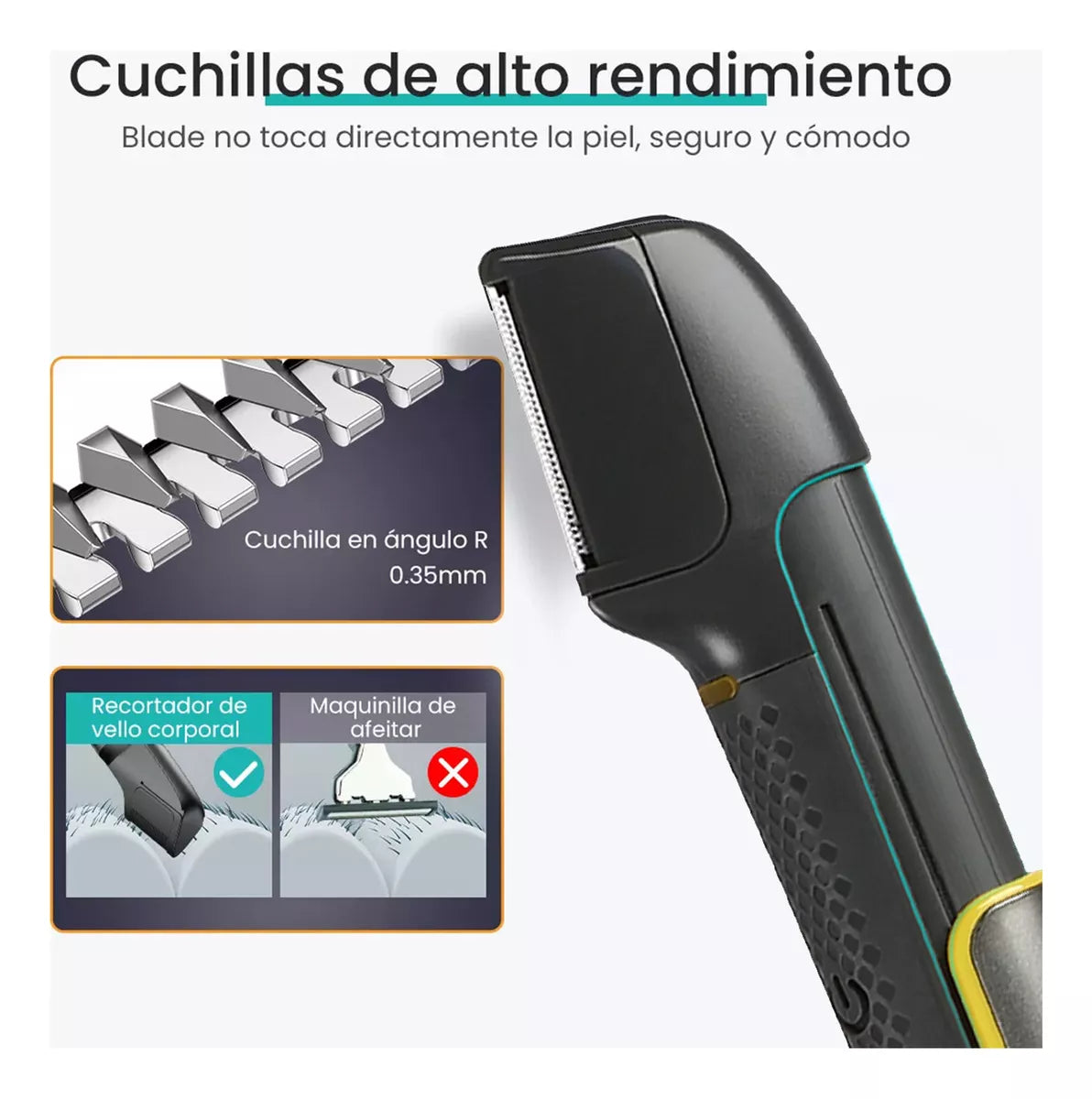 Rasuradora Electrica 3 En 1 Gris Y Negra 127/220V Bomidi® HT1